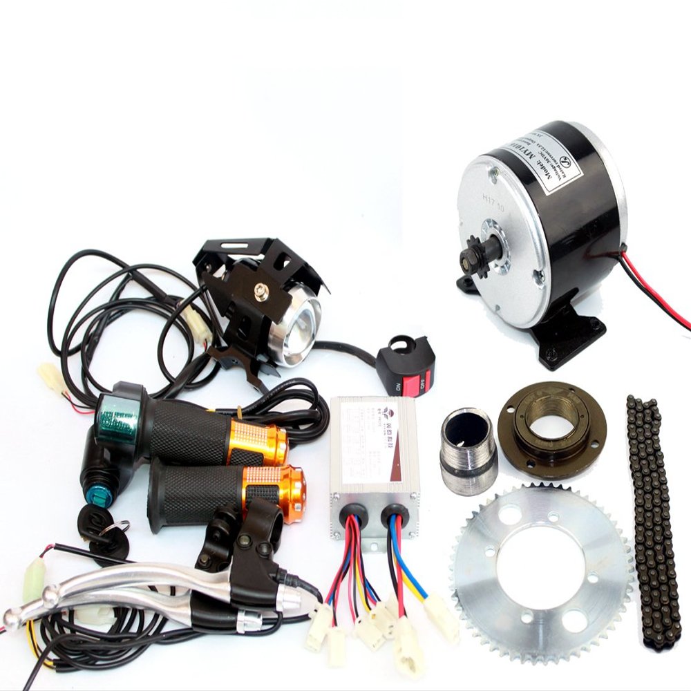 24V 250W Mini Scooter Engine Chain Drive System Small Bike Replacement Motor Kit Homemade Drift Kart Drive Kit (24V Twist kit)