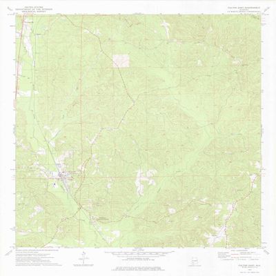 Fulton East AL topo map, 1:24000 Scale, 7.5 X 7.5 Minute, Historical, 1973, Updated 1977, 27 x 21.8 in - Tyvek