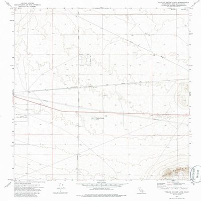 YellowMaps Twelve Gauge Lake CA topo map, 1:24000 Scale, 7.5 X 7.5 Minute, Historical, 1973, Updated 1985, 26.7 x 21.5 in - Tyvek