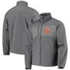 Dunbrooke Men's Graphite Cleveland Browns Circle Zephyr Softshell Full-Zip Jacket view 1