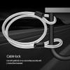 VGEBY Heavy Duty Steel Bike Cable Lock, Double End Loops, Portable, Lightweight, 180 Days Guarantee view 2
