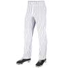 CHAMPRO boys Champro Youth Pinstripe Ob Triple Crown Open Bottom Baseball Pant, White,black, X-Small US view 1