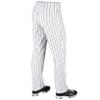 CHAMPRO boys Champro Youth Pinstripe Ob Triple Crown Open Bottom Baseball Pant, White,black, X-Small US view 2