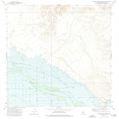 Citrus Valley East AZ topo map, 1:24000 Scale, 7.5 X 7.5 Minute, Historical, 1973, Updated 1977, 26.8 x 22 in - Tyvek