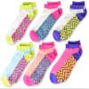 Fruit of the Loom Girls' Big Everyday Active Low Cut Socks with Arch Support 6 Pair, White Purple, Peach/Pink, Blue/Green, Shoe Size: 10.5  4 (Medium) view 1