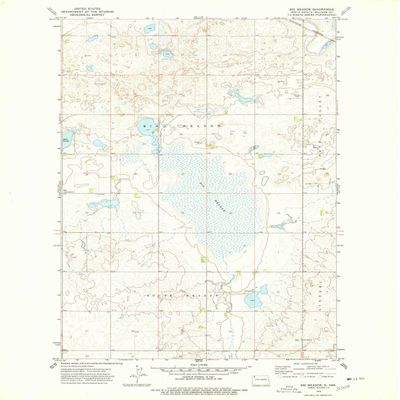 Big Meadow ND topo map, 1:24000 Scale, 7.5 X 7.5 Minute, Historical, 1974, Updated 1978, 27.1 x 22.2 in - Tyvek