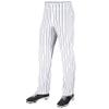 CHAMPRO boys Champro Youth Pinstripe Ob Triple Crown Open Bottom Baseball Pant, White,navy, X-Large US view 1