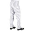CHAMPRO boys Champro Youth Pinstripe Ob Triple Crown Open Bottom Baseball Pant, White,navy, X-Large US view 2