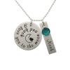 AJ's Collection Personalized To The Moon Sterling Silver Necklace. Customize a Rectangle Charm. Choice of Sterling Silver Chain. Famous Children's Book Quote. Gift For Your Significant Other. view 1