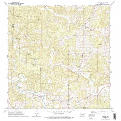 YellowMaps Marble AR topo map, 1:24000 Scale, 7.5 X 7.5 Minute, Historical, 1973, Updated 1976, 26.7 x 21.9 in - Tyvek