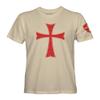 Knights Templar Holy Crusader Cross T Shirt for Men (Sand, 5XL) view 1