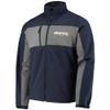 Dunbrooke Men's Navy New England Patriots Circle Zephyr Softshell Full-Zip Jacket view 2