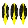 3 Sets of Pentathlon Vizion Swish Standard Dart Flights Plus 1 Set of 3 Aluminum Dart Flight Protectors (Yellow) view 3