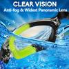 EverSport Kids Swim Goggles, Pack of 2 Swimming Goggles for Children Teens, Portable Anti-Fog Anti-UV Youth Swim Glasses Leak Proof for Age4-16, Green/Black & Mirrored Blue view 2