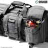 Savior Equipment American Classic Tactical Double Long Gun Bag Pistol Transportation Case w/Backpack Strap, 55 Inch Ash Gray view 4