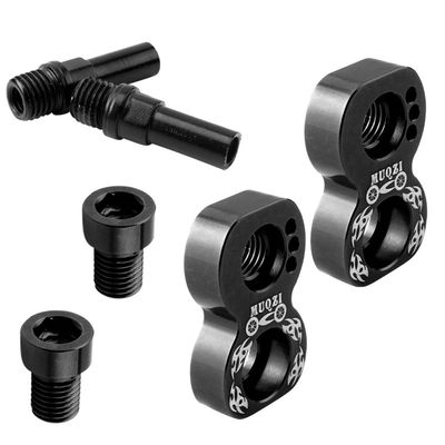 Baoblaze Aluminum Alloy V Brake Converter Brake Rack Adapter Brake Bracket Bike 22mm Black and Red - Black