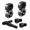 Baoblaze Aluminum Alloy V Brake Converter Brake Rack Adapter Brake Bracket Bike 22mm Black and Red - Black view 2