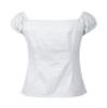 1950s Vintage Retro Dolores Top Rockabilly Pinup (US12, White) view 2