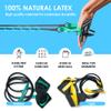 Ferok Pro - Swimming Resistance Band with Hand Paddles, Stretch Cord, Fitness Bands for Swimming, Training Equipment, Arm Strength Exercise, Powercord - Including Exercises - Medium Green view 3