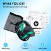 Ferok Pro - Swimming Resistance Band with Hand Paddles, Stretch Cord, Fitness Bands for Swimming, Training Equipment, Arm Strength Exercise, Powercord - Including Exercises - Medium Green view 4