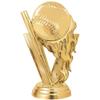 Crown Awards Baseball Trophy - 6" Baseball Participation Sports Trophies with Customized Text - 50 Pack view 2