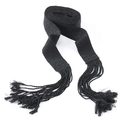 Judaica Place Gartel Ritual Belt Sizes 0-36 (15 Strings, Black Round Israeli)