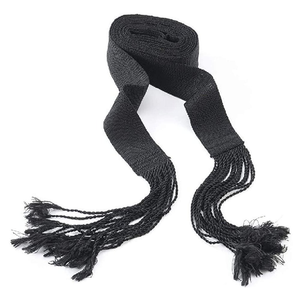 Judaica Place Gartel Ritual Belt Sizes 0-36 (15 Strings, Black Round Israeli)