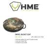 HME 360 Rotating Versatile Quiet Swivel Bucket Seat with Convenient Carry Handle - 350 lb Weight Capacity; 2" Height; Fits 4.5 gal Bucket view 3