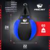PROLAST Wrecking Ball Heavy Punching Bag for Adults, Hook and Uppercut, Body Snatcher, Boxing, MMA, Muay Thai Training Equipment, Filled, 65 lbs, Rhino Blue view 4