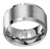 CROWNAL 4mm/6mm/8mm Tungsten Couple Wedding Bands Rings Men Women Brushed Finish Beveled Edges Engraved I Love You Size 4 To 17 (6mm,9) view 2