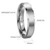 CROWNAL 4mm/6mm/8mm Tungsten Couple Wedding Bands Rings Men Women Brushed Finish Beveled Edges Engraved I Love You Size 4 To 17 (6mm,9) view 3