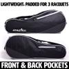 Athletico 3 Racquet Tennis Bag | Padded to Protect Rackets & Lightweight | Professional or Beginner Tennis Players | Unisex Design for Men, Women, Youth and Adults (Black) view 2