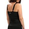 Dolfin Aquashape Womens Solid Wrap Tankini Top Black view 3
