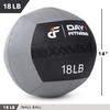 Day 1 Fitness Soft Wall Medicine Ball 18 Pounds - for Exercise, Rehab, Core Strength, Large Durable Balls for Floor Exercises, Stretching view 2