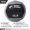 Day 1 Fitness Soft Wall Medicine Ball 18 Pounds - for Exercise, Rehab, Core Strength, Large Durable Balls for Floor Exercises, Stretching view 3