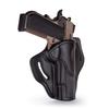 1791 Gunleather 1911 Holster, Right Hand OWB Leather Gun Holster for Belts fits All 1911 Models with 4" and 5" Barrels (Shiny Black) view 1