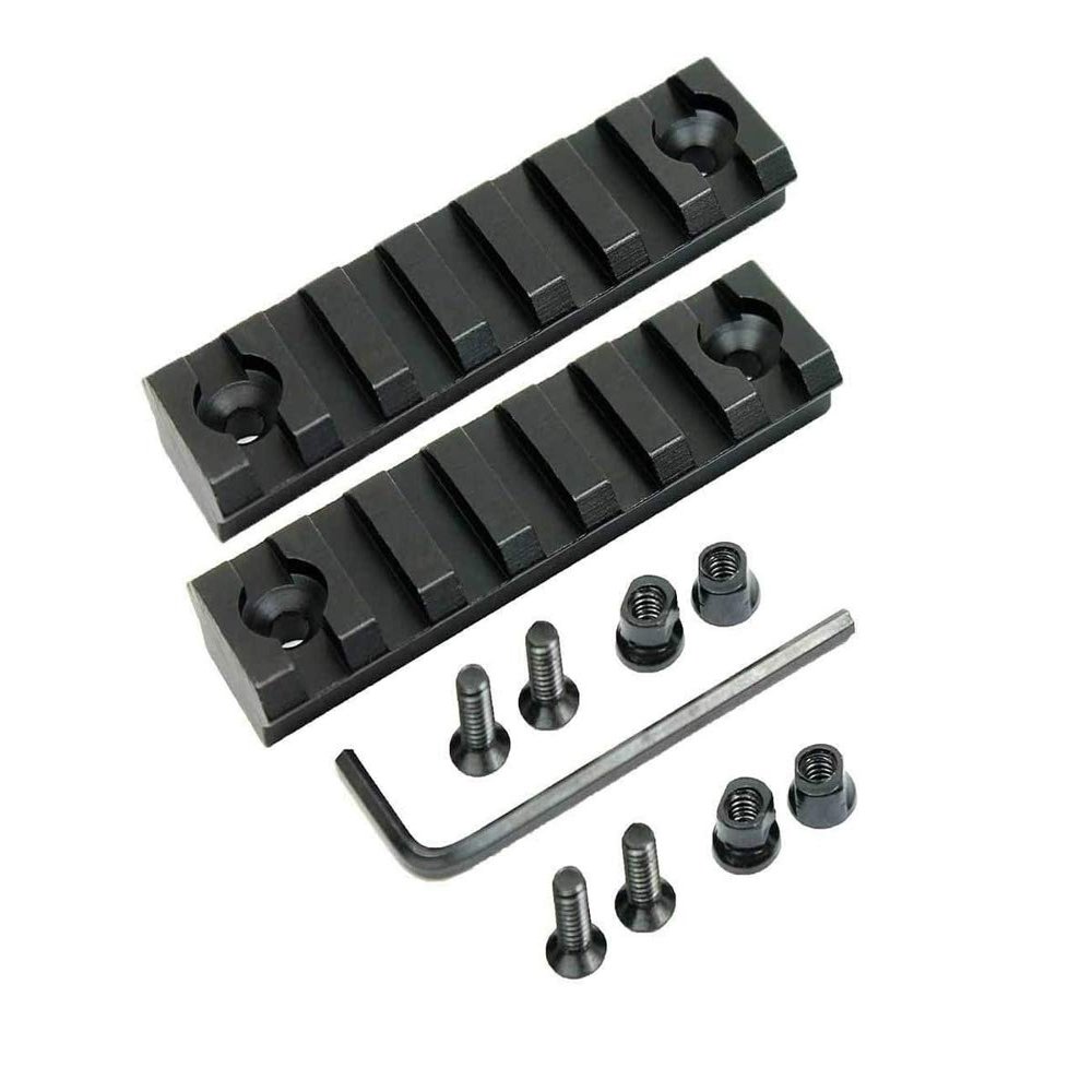 360 Tactical 7 Slots key mod Rail Section For Keymod Handguard Seven Slots Keymod Rail Picatinny Rail Set Of 2 Pieces