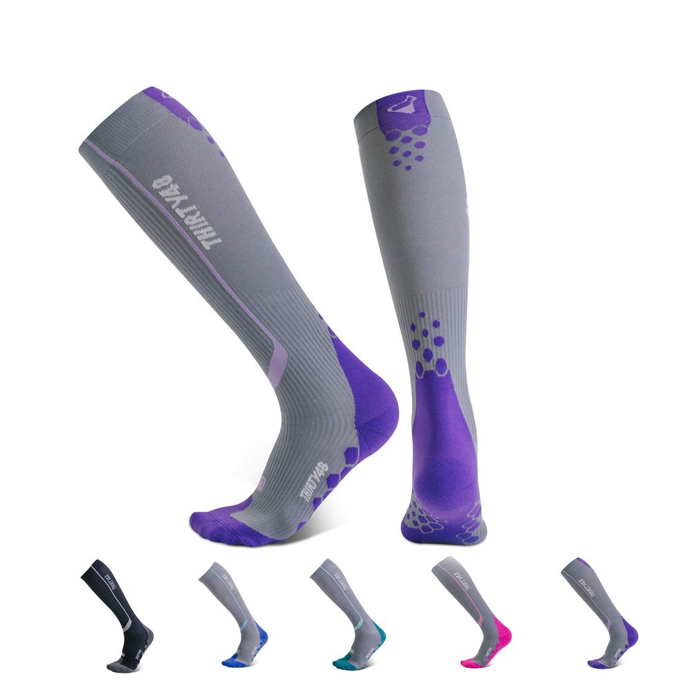 Thirty48 Elite Compression Socks Women & Men Graduated 20-30mmHg for Running, Athletic, Flight Sock - Performance & Recovery