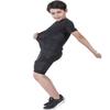 TUOYR Padded Shirt Youth Boys Padded Compression Sports Protective Shirt and Short Kids Rib Chest Guard for Football Baseball Basketball view 2