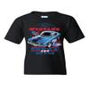 Ford Mustang Cobra 1968 Youth T-Shirt United We Stang American Classic Kids Tee Black Small view 1