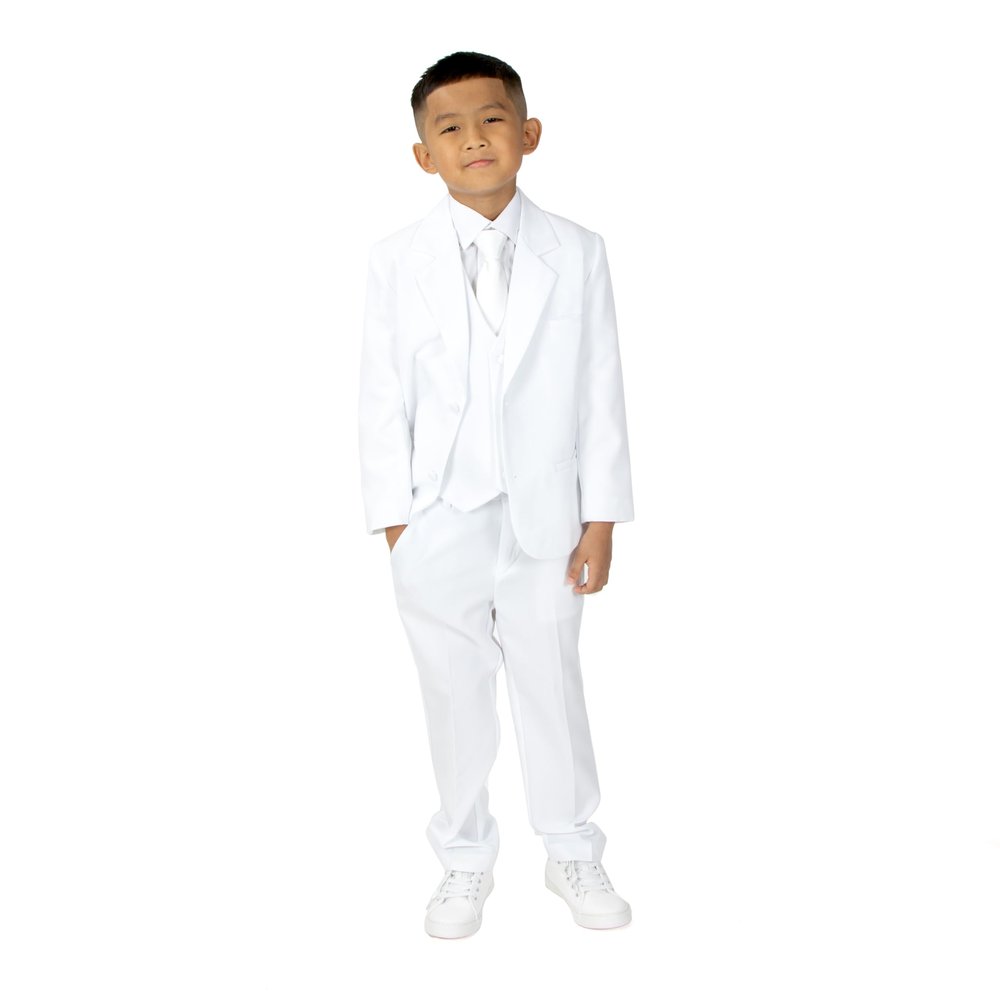 Spring Notion Boys' Formal White Dress Suit Set 9M