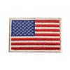 USA American Flag White Border Hook Fastener Patch (MTB20) view 1