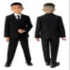 Spring Notion Boys' Formal Black Dress Suit Set 0M (Newborn) view 2