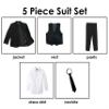 Spring Notion Boys' Formal Black Dress Suit Set 0M (Newborn) view 3