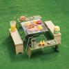 Iseto Picno I-569-3 Outdoor Table, Set of 3, Green, When Assembled: Approx. W 4.7 x D 16.4 x H 5.1 inches (12 x 41.7 x 13 cm), Pack of 3 view 2