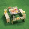 Iseto I-569-1 Picno Outdoor Table, Set of 1, Khaki, When Assembled: Approx. W 4.7 x D 16.4 x H 5.1 inches (12 x 41.7 x 13 cm) view 2