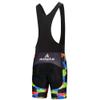 Uriah Men's Bicycle Bib Shorts Black Gel Padded Tights Green Black Size 5XL(CN) view 2