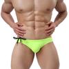 BRAVE PERSON 56 Men's Surf Swim Shorts Beach Briefs, Fashion Bikini Sexy Low Waist (XL / 32-37, Fluorescent Yellow) view 4