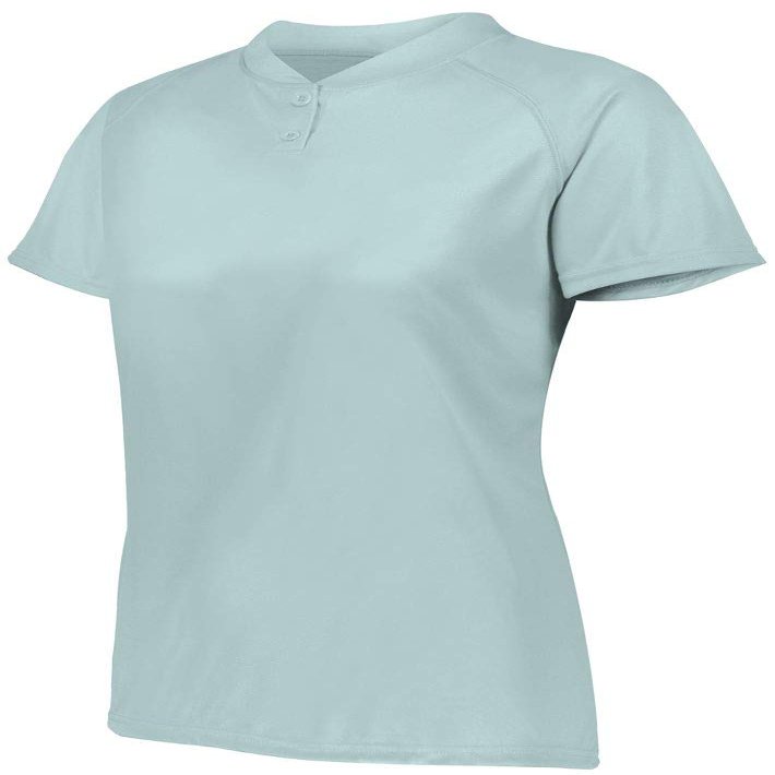 Augusta Sportswear Womens Attain Two-Button Jersey XL Silver