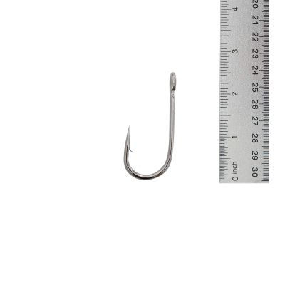 Qty 100 Fishing 6X Strong Siwash Nickel Hooks Size 8/0 Open Eye Hi-Carbon Steel Hook Long Cut Point
